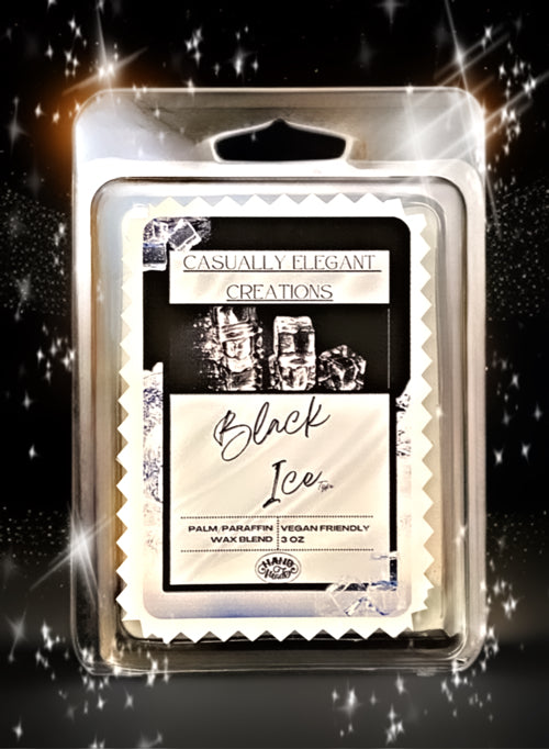 Black Ice - 6 Cube Wax Melt Bar - Casually Elegant Creations