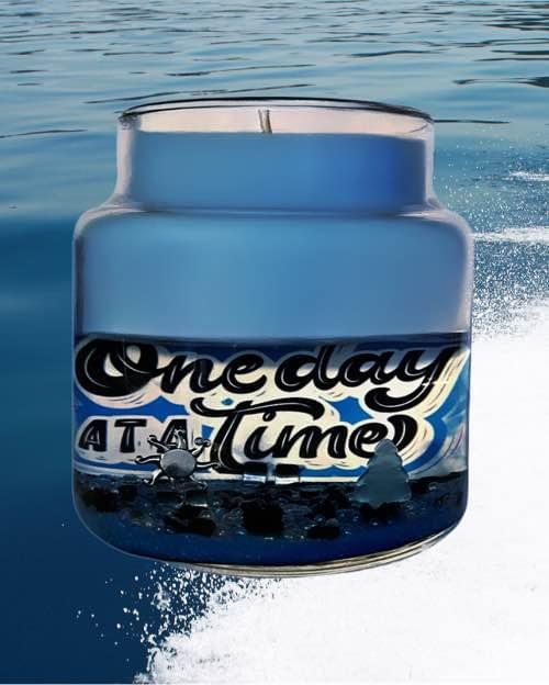 One Day At A Time -16 ounce- Barber Shoppe Scented Candle - Casually Elegant Creations