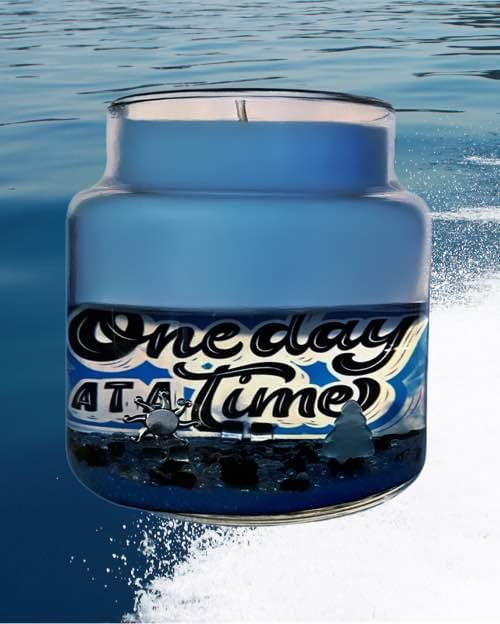 One Day At A Time -16 ounce- Barber Shoppe Scented Candle - Casually Elegant Creations 