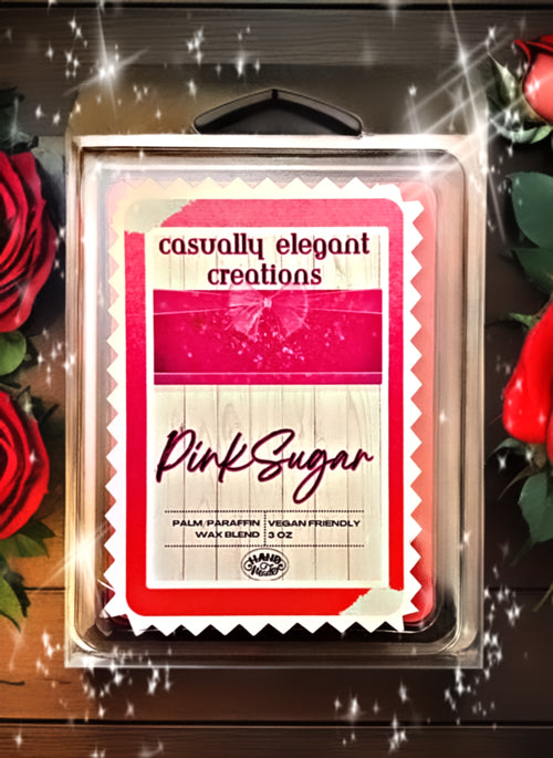 Pink Sugar - 6 Cube Wax Melt Bar - Casually Elegant Creations 