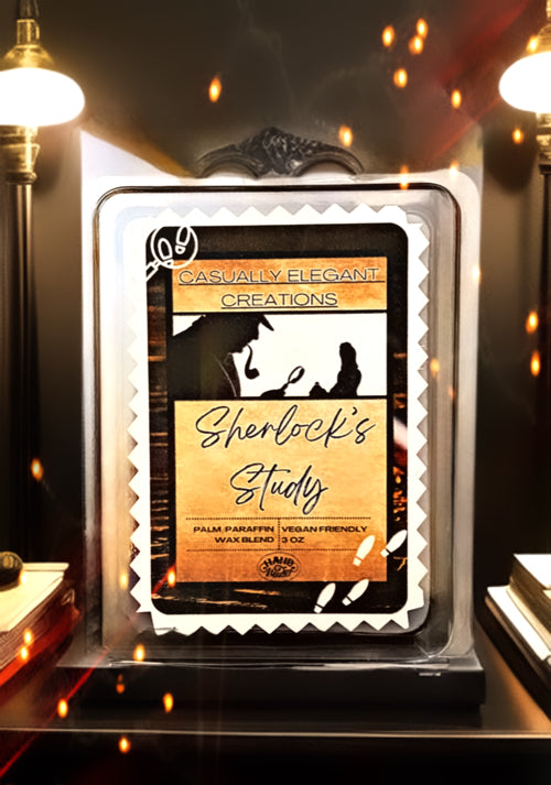 Sherlock's Study - 6 Cube Wax Melt Bar - Casually Elegant Creations 