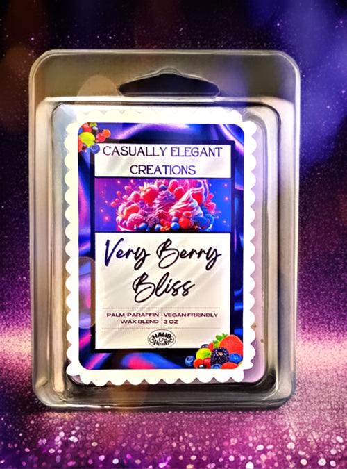 Very Berry Bliss - 6 Cube Wax Melt Bar - Casually Elegant Creations 